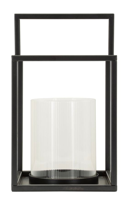 Simply Lantaarn Open Zwart 31x18x18 cm