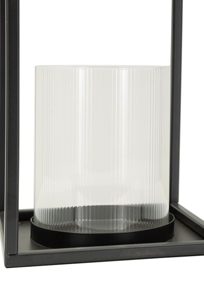 Simply Lantaarn Open Zwart 31x18x18 cm