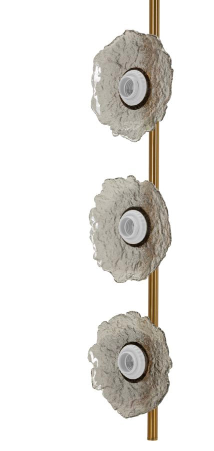 Emily Verticale Plafondlamp Grijs Glas 110x15x16 cm
