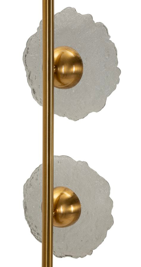 Emily Verticale Plafondlamp Grijs Glas 110x15x16 cm