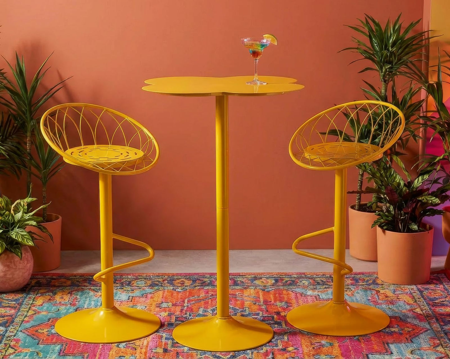 Clox Bar Table Mosterd 60x60x0 cm