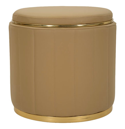 London Pouf Met Opbergruimte Bruin 44x46.5x46.5 cm