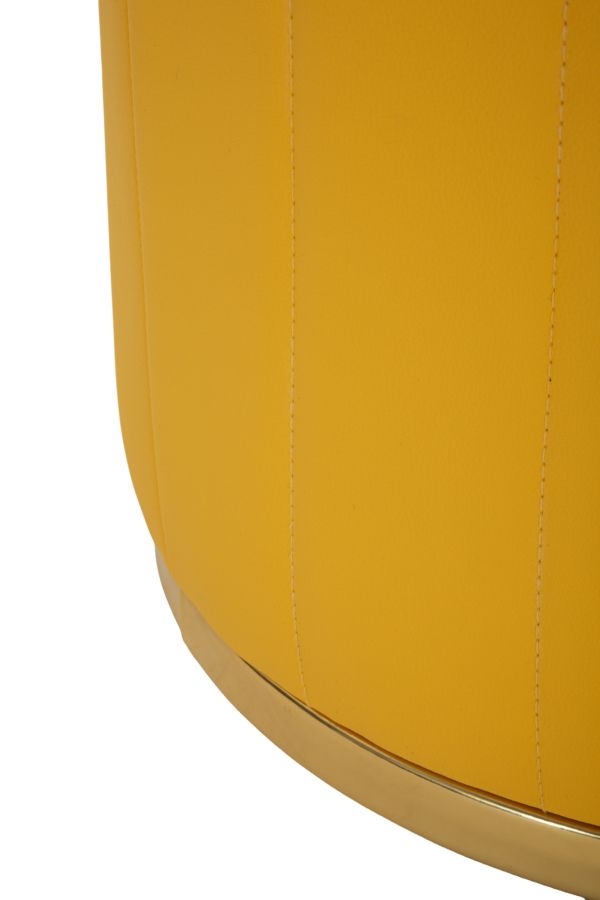 London Pouf Met Opbergruimte Mosterd 44x46.5x46.5 cm
