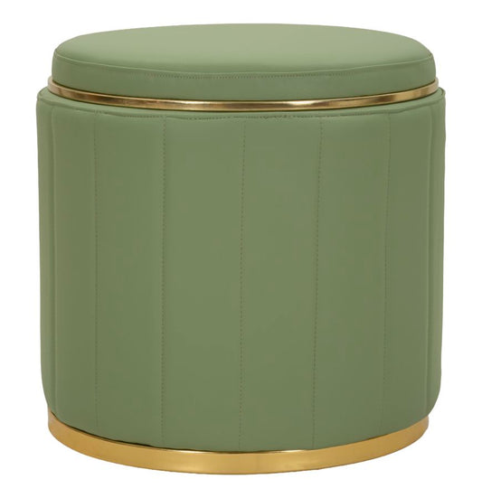London Pouf Met Opbergruimte Groen 44x46.5x46.5 cm