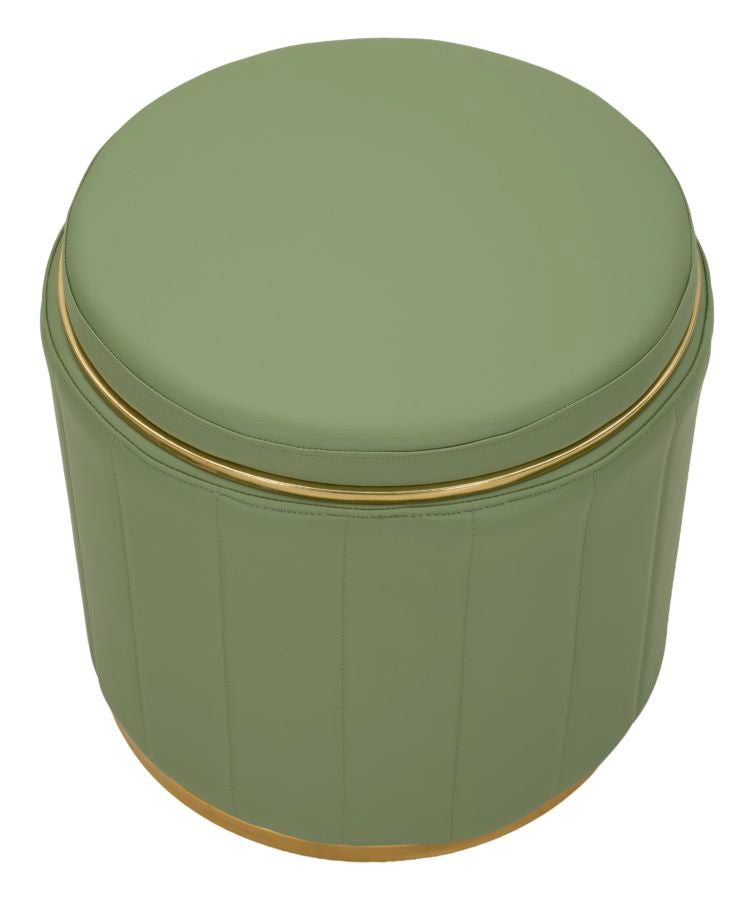 London Pouf Met Opbergruimte Groen 44x46.5x46.5 cm