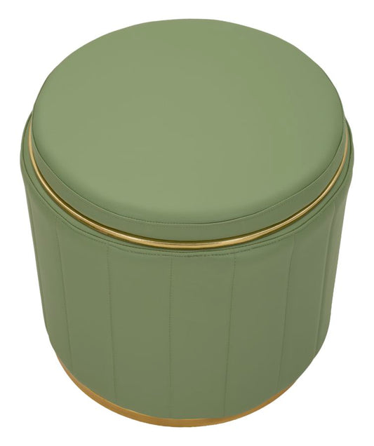London Pouf Met Opbergruimte Groen 44x46.5x46.5 cm