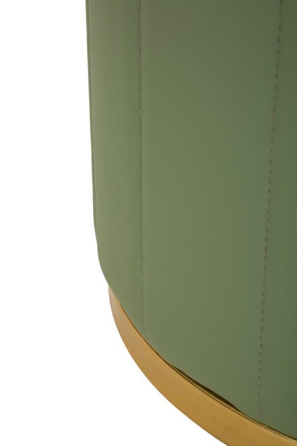 London Pouf Met Opbergruimte Groen 44x46.5x46.5 cm