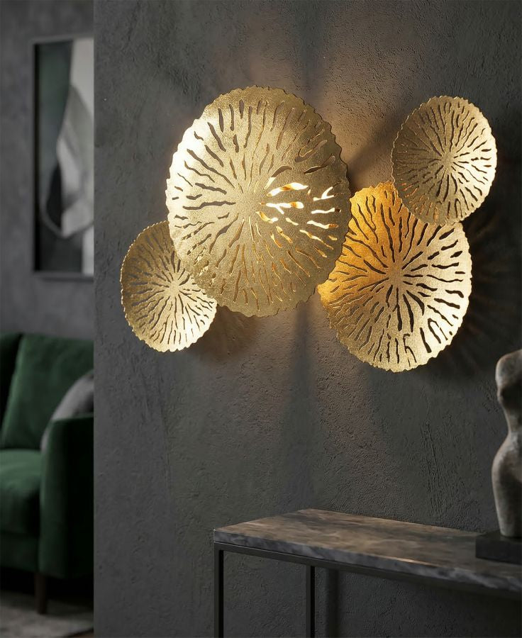 Wandlamp Dishi Plus Glam 28x47x13 cm