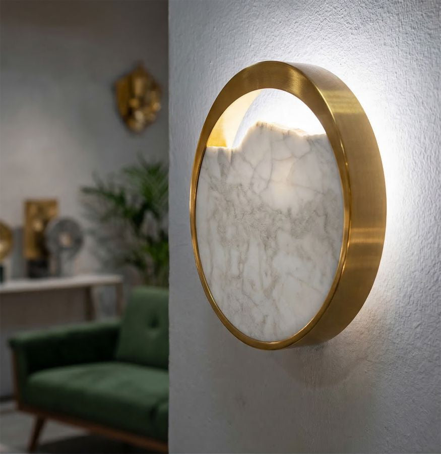 Wandlamp Marmer Glam 24x24x6 cm