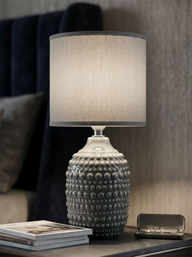Nachtkastlamp Points Grijs 30.5x15x15 cm