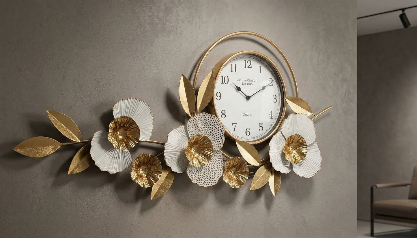Wandklok Flow Glam 45.5x92.5x8 cm