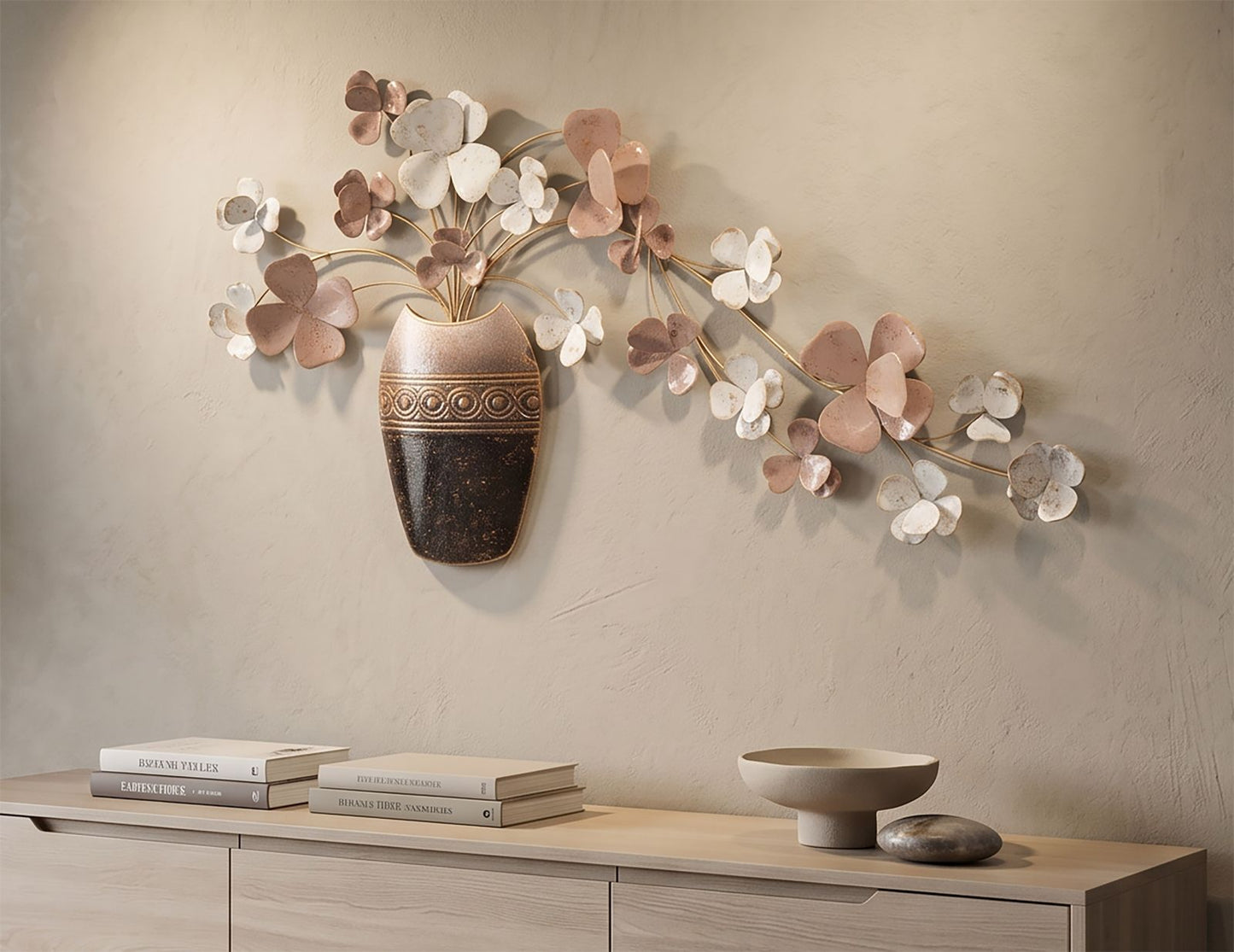Wandpaneel Vaas Iron Glam 46x87.5x6 cm