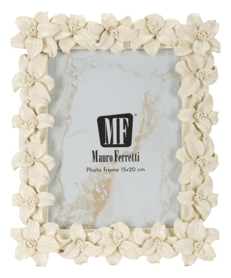 Romantic Floral Frame Creme