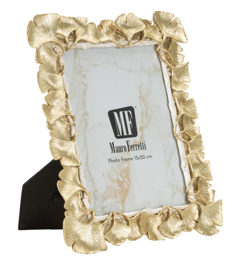 Elegante Fotolijst Met Blaadermotief Goud
