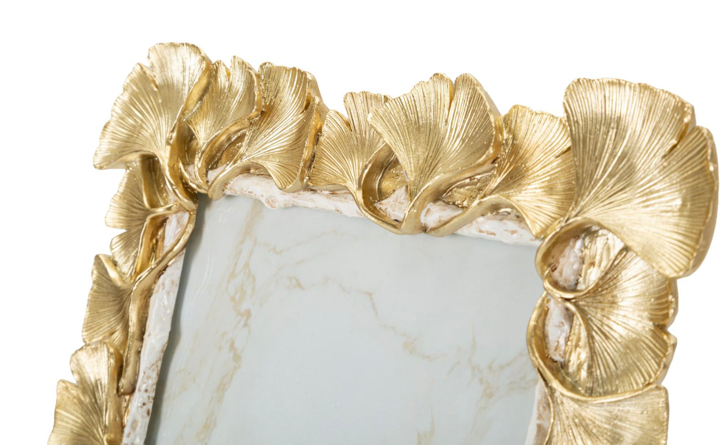 Elegante Fotolijst Met Blaadermotief Goud