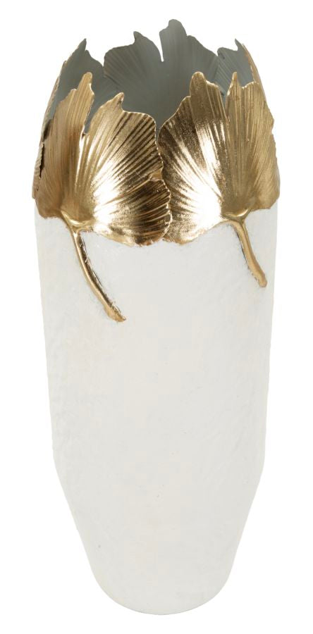 Moderne Vaas Met Bladrand Glam 55x21x21 cm
