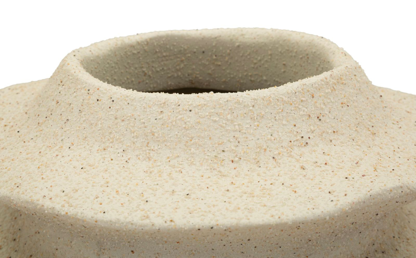 Japandi Vaas Met Golvend Bandpatroon 35.5x25.5x25.5 cm