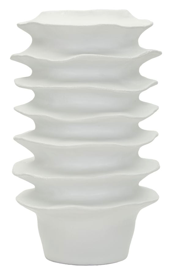 Moderne Vaas Met Golfpatroon 47x29x29 cm