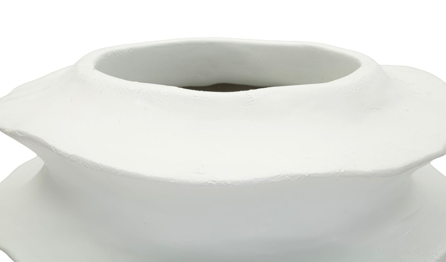 Moderne Vaas Met Golfpatroon 47x29x29 cm