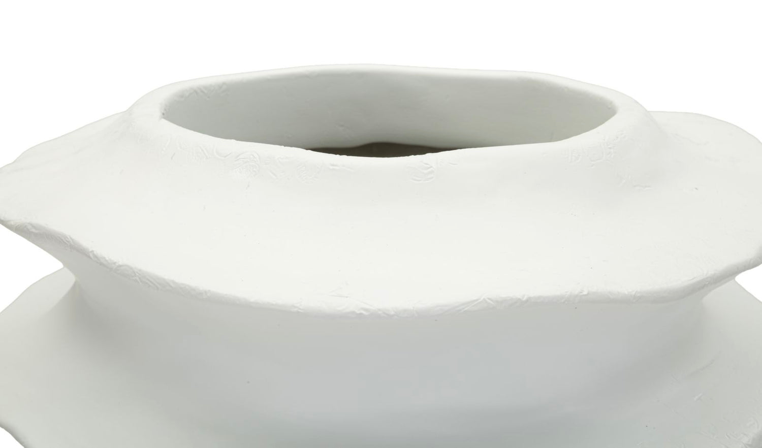 Moderne Vaas Met Golfpatroon 47x29x29 cm