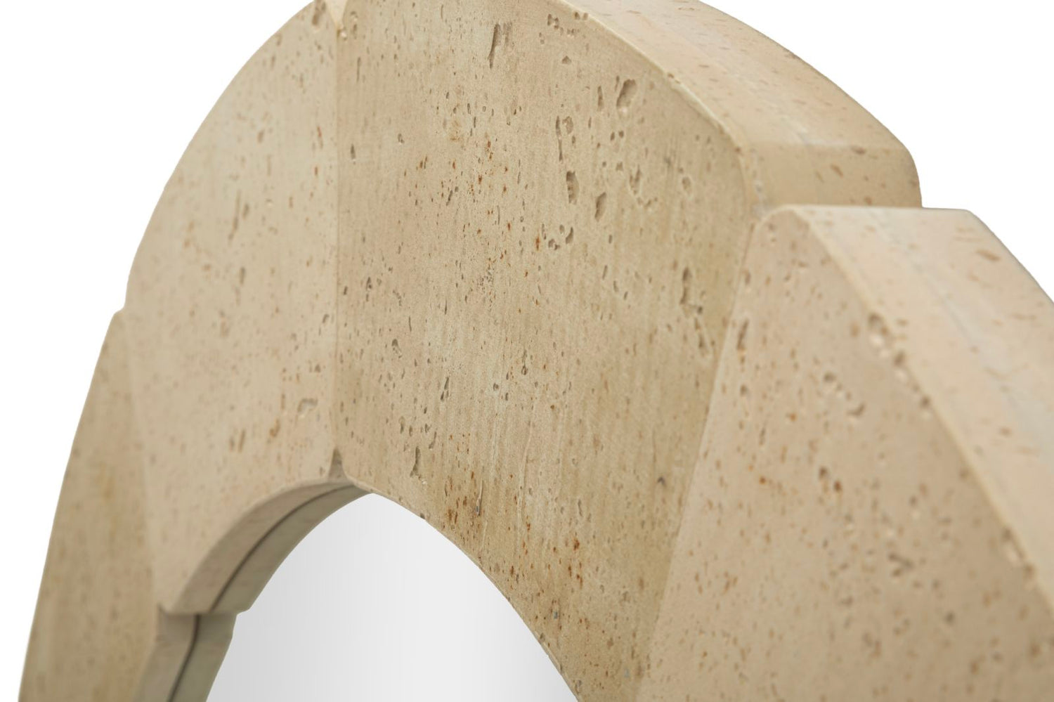Ronde Wandspiegel Natuurlijke Stijl 90x90x2.5 cm