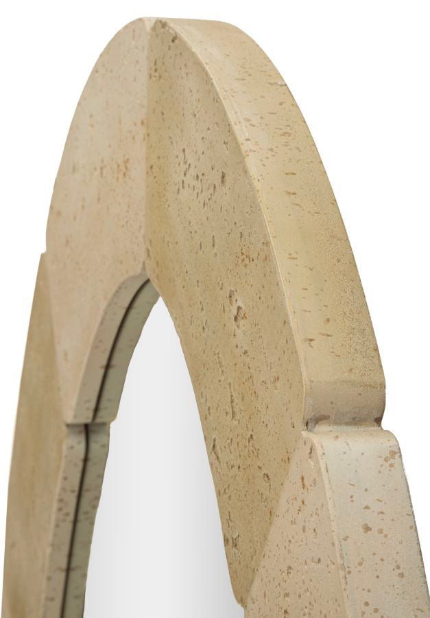 Natuurlijke Stijl Ovale Wandspiegel 119.5x70x3 cm