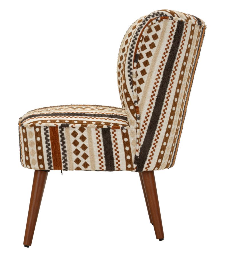Multicolor Ethnic Fauteuil 80x65x68 cm