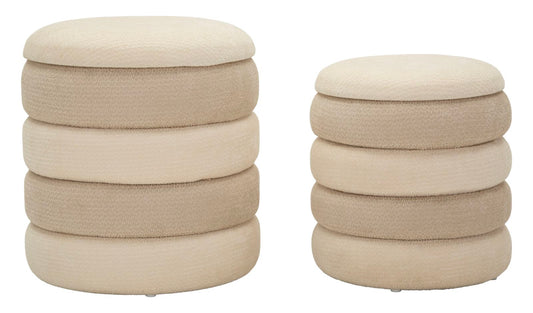 Set Van 2 Poefs Scandinavisch Design