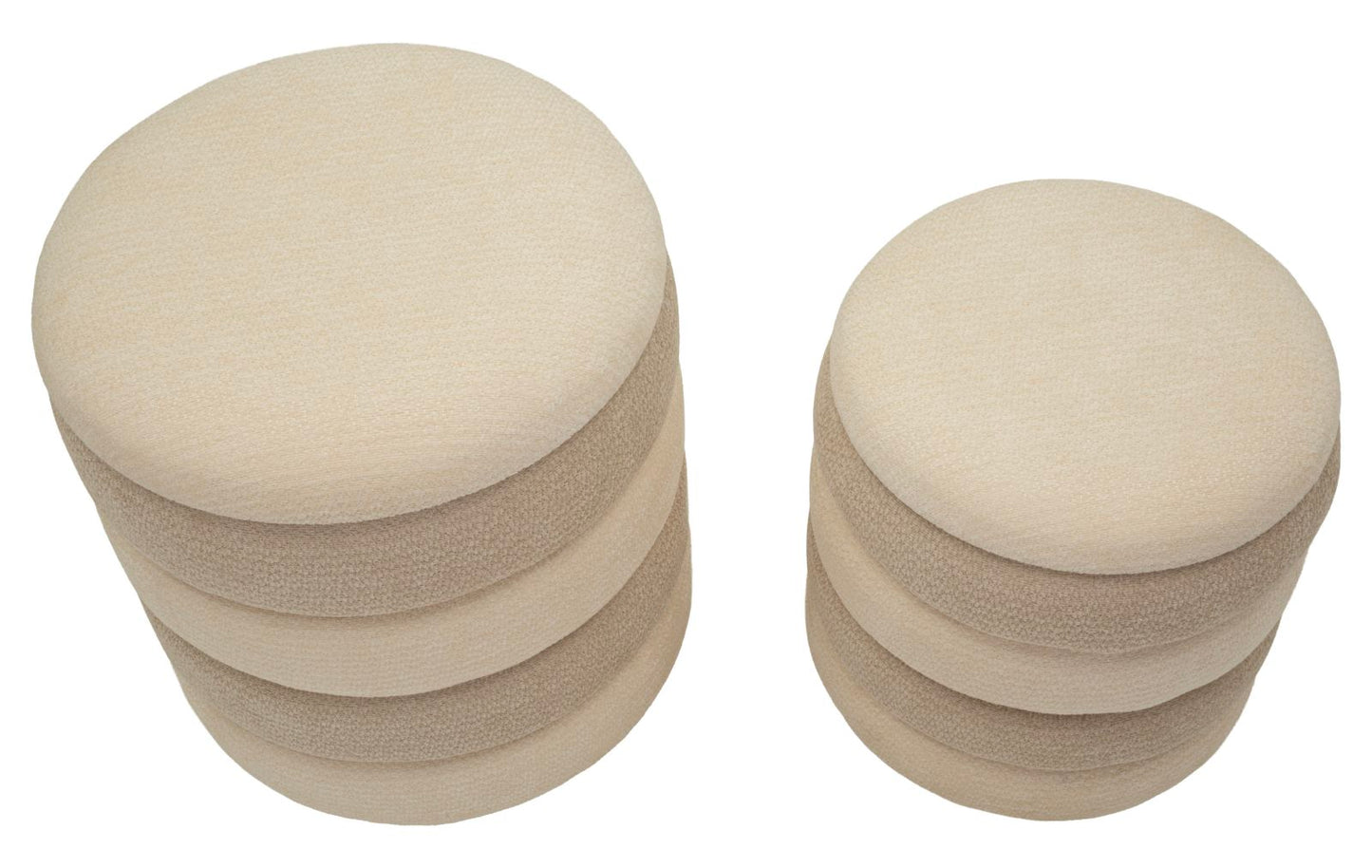 Set Van 2 Poefs Scandinavisch Design