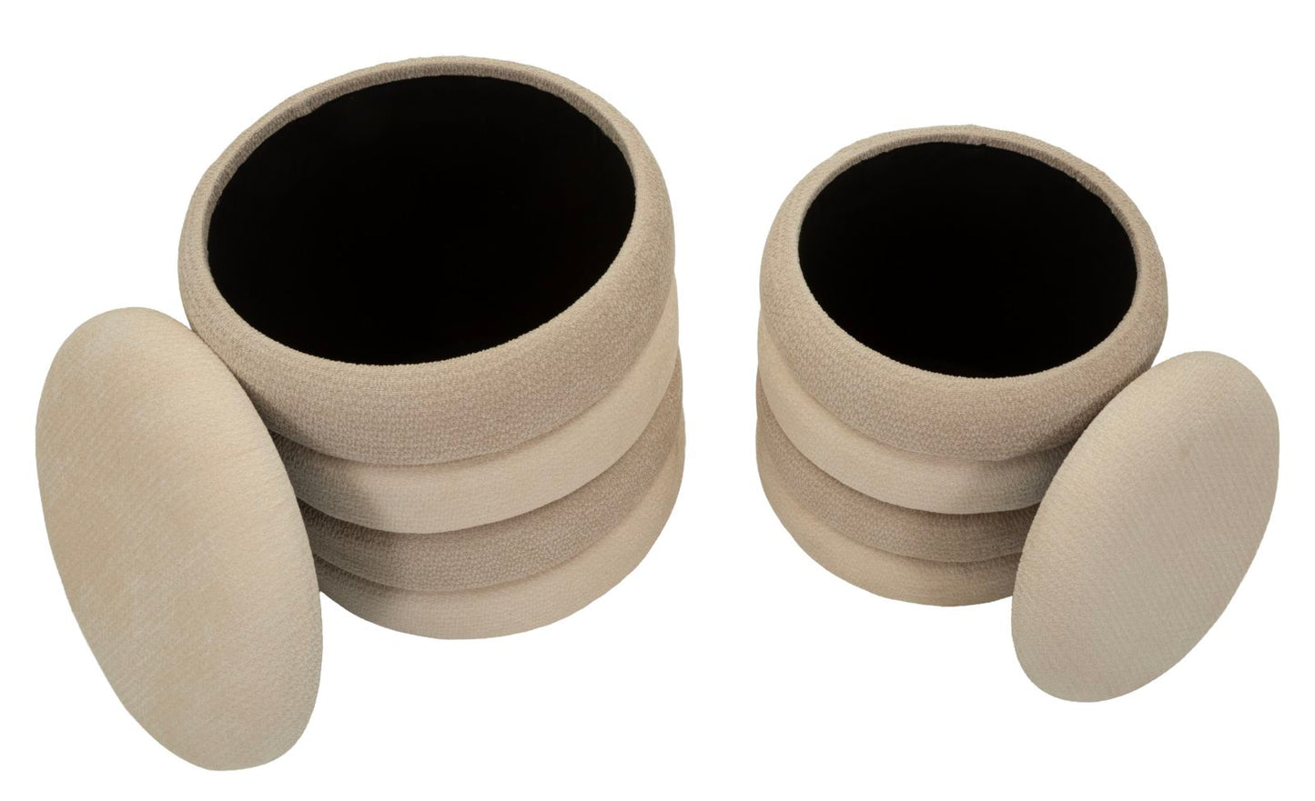 Set Van 2 Poefs Scandinavisch Design