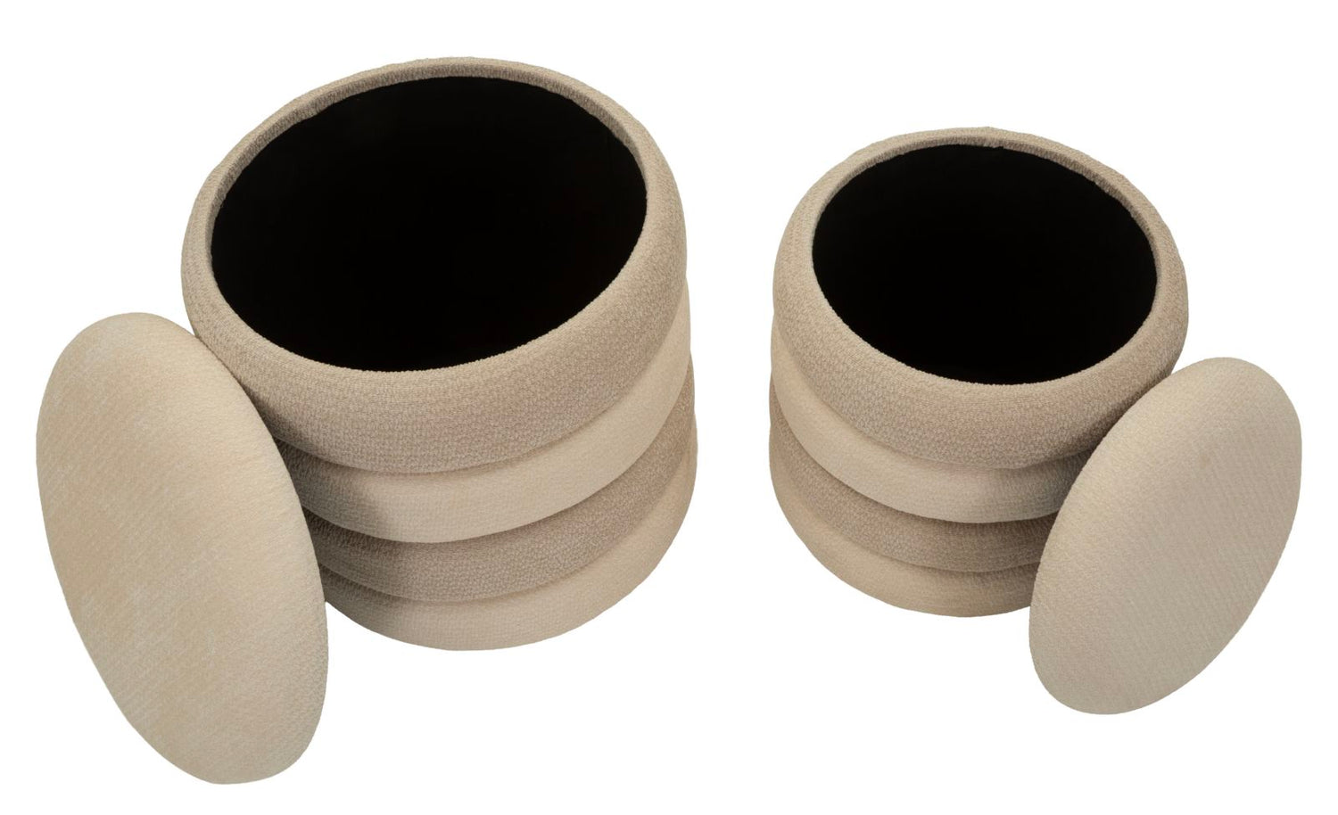 Set Van 2 Poefs Scandinavisch Design