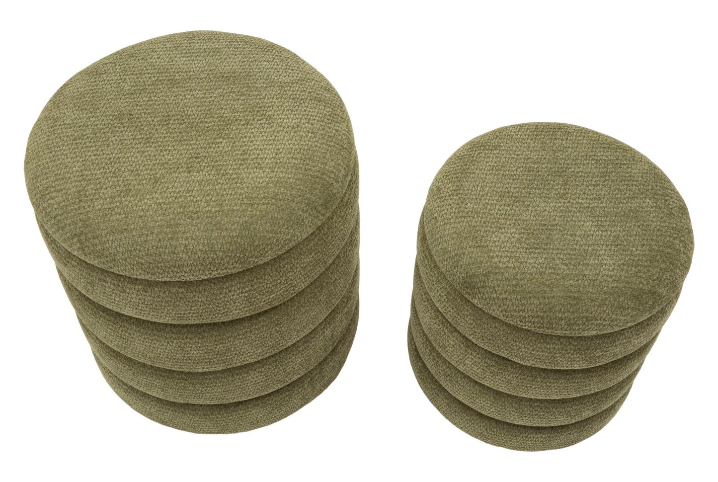 Set van 2 Poefs Nordic Style in Groen