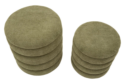Set van 2 Poefs Nordic Style in Groen