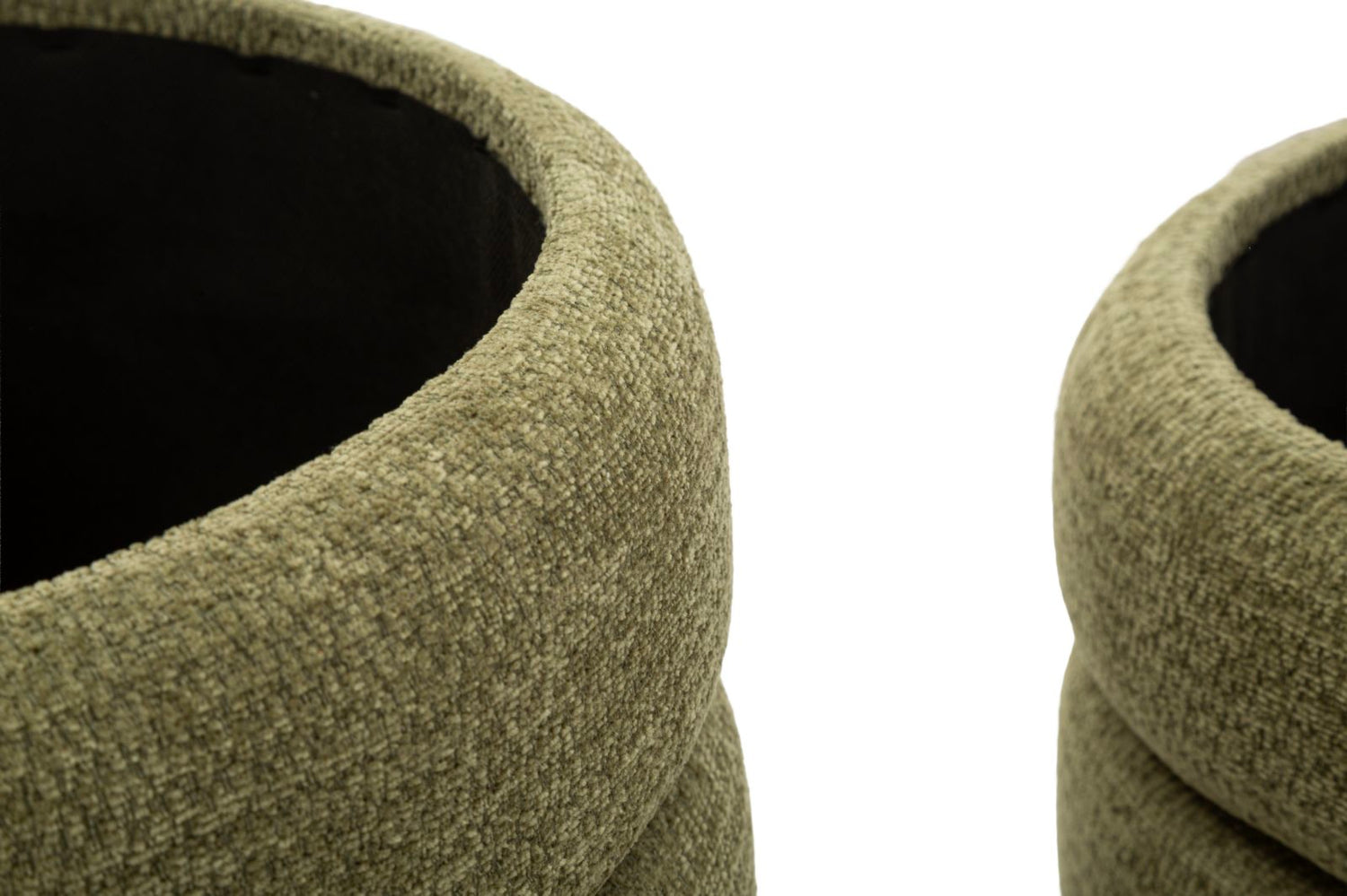 Set van 2 Poefs Nordic Style in Groen