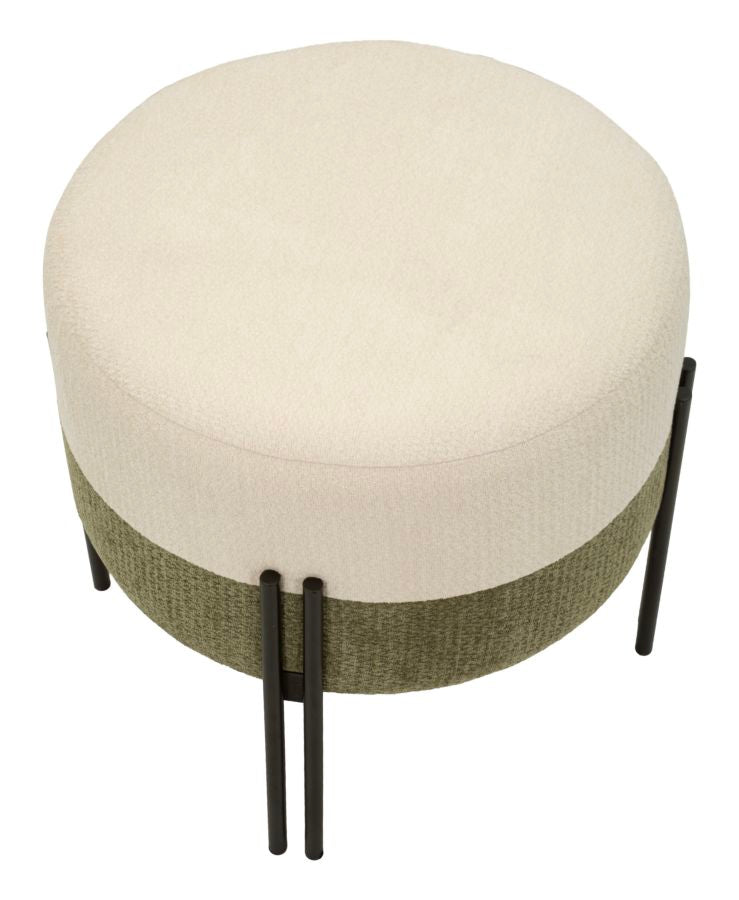 Modern Pouf Twee-Kleurig Design 41x44x44 cm