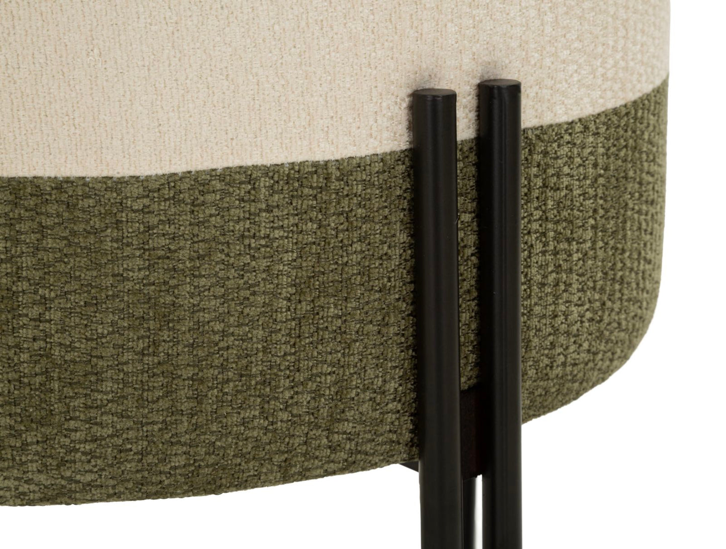 Modern Pouf Twee-Kleurig Design 41x44x44 cm