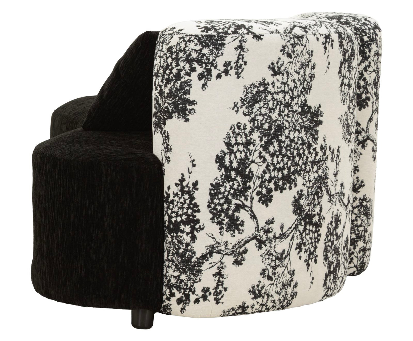 Chaise Longue Sofa Oosterse Stijl Zwart-Wit 67x160x86 cm