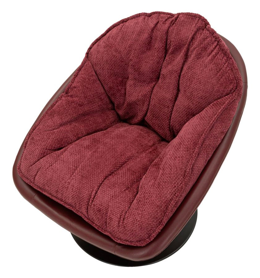 Bordeaux Retro Stijl Draaistoel 84x78x78 cm