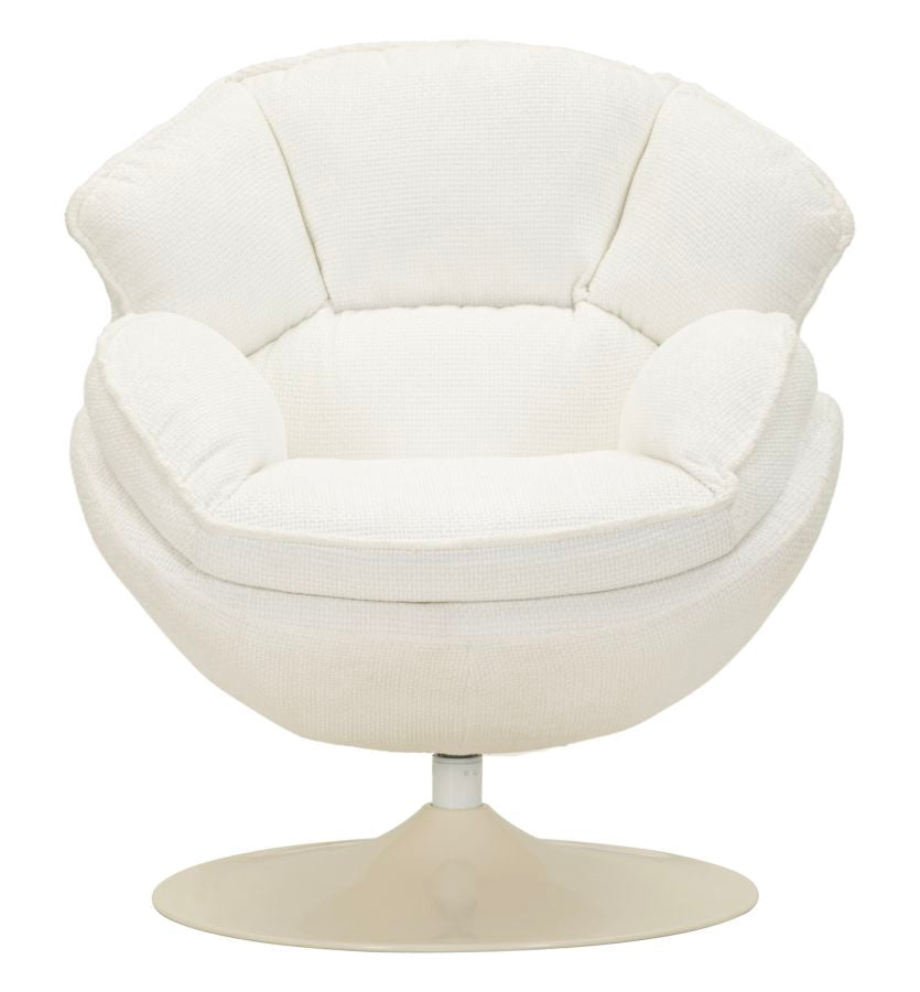 Witte Retro Draaistoel 81x85x80 cm