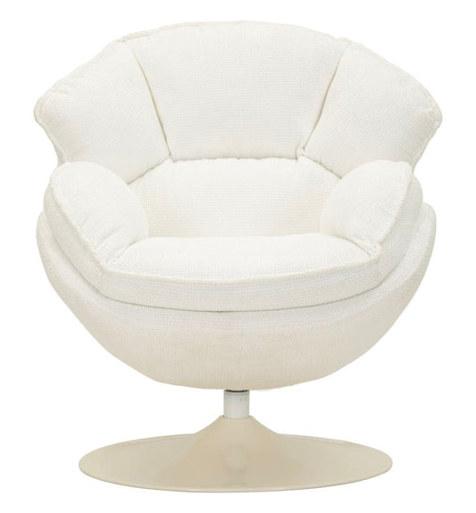 Witte Retro Draaistoel 81x85x80 cm