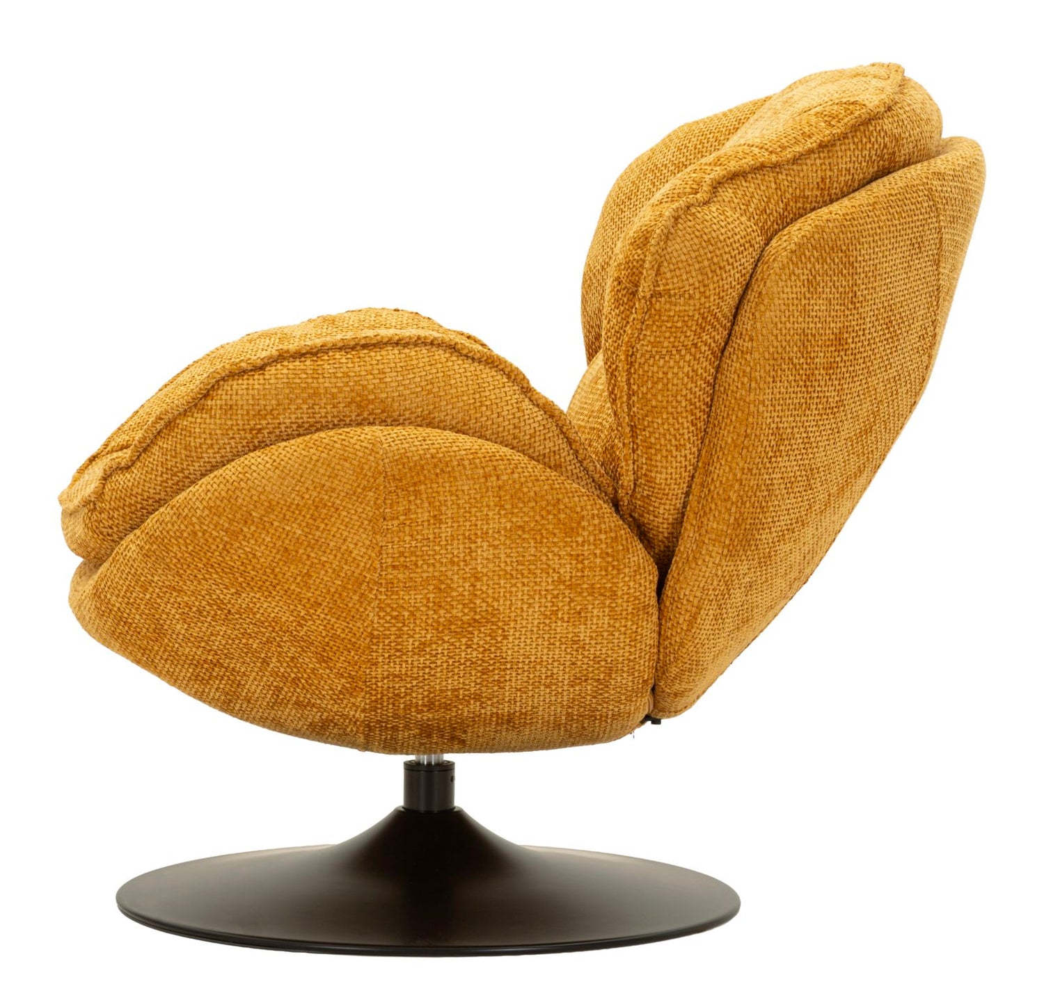 Mosterd Draaibare Fauteuil Retro 81x85x80 cm