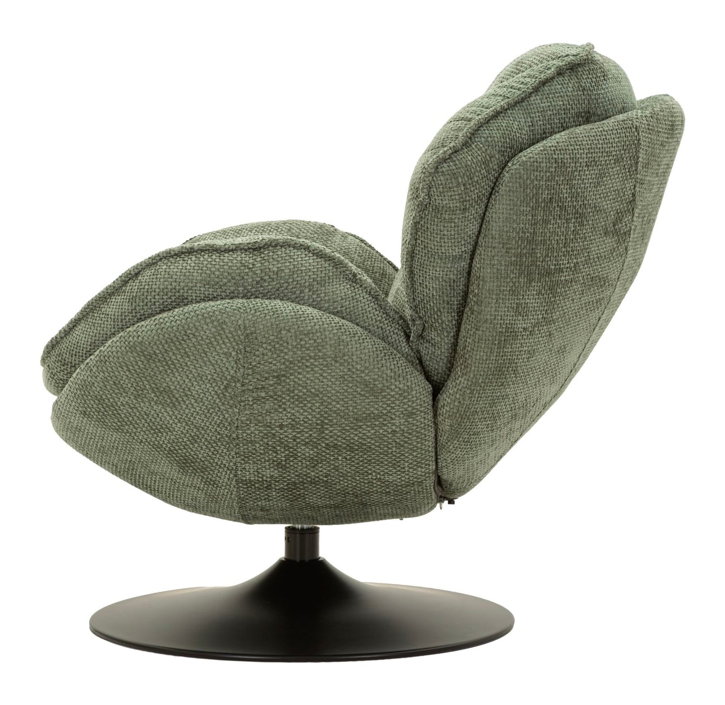 Groene Retro Draaibare Fauteuil 81x85x80 cm