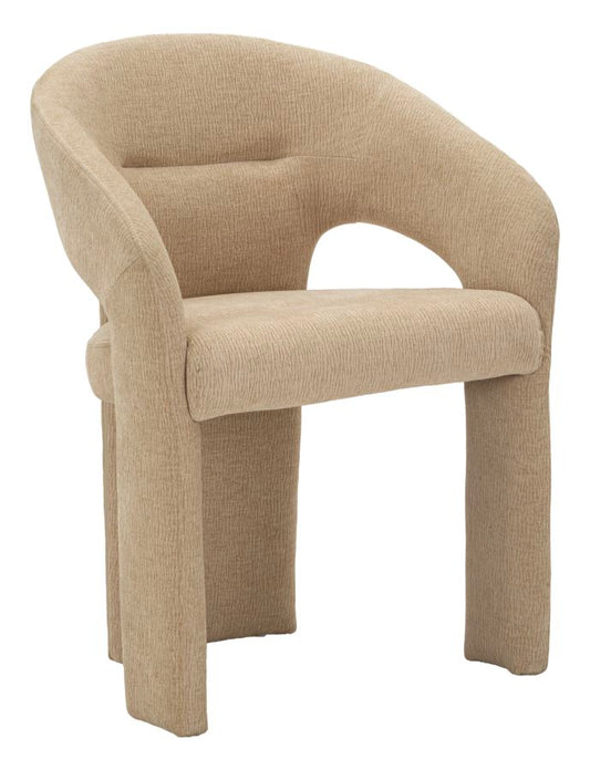 Beige Fauteuil Met Moderne Armleuningen 84x62x51 cm