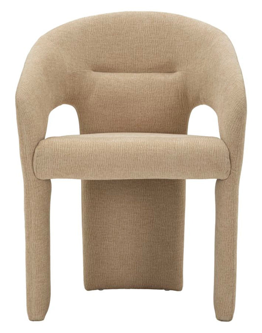 Beige Fauteuil Met Moderne Armleuningen 84x62x51 cm
