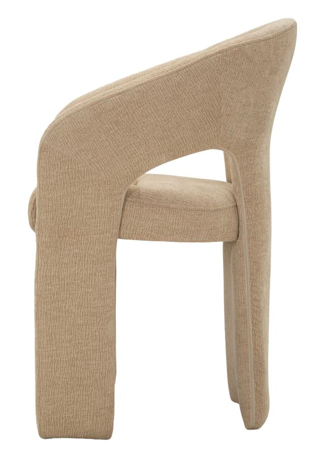 Beige Fauteuil Met Moderne Armleuningen 84x62x51 cm