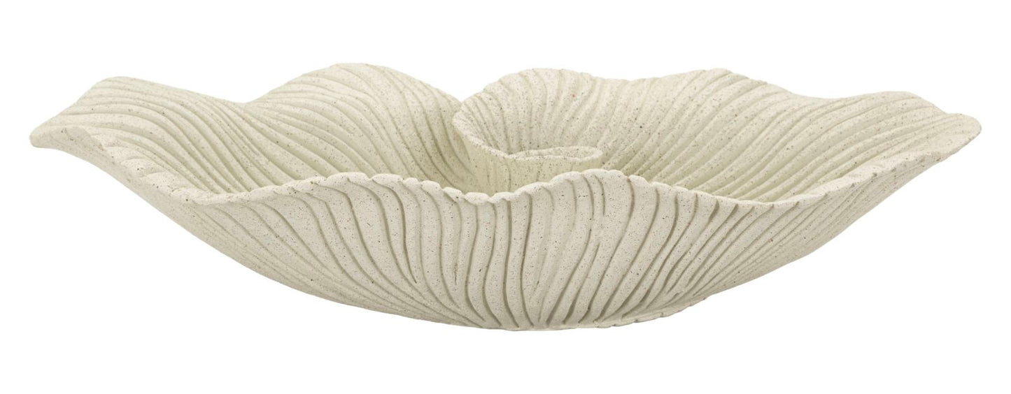 Decoratief Bloemblaadjes Presenteerschaal Sand 8.5x39x24 cm