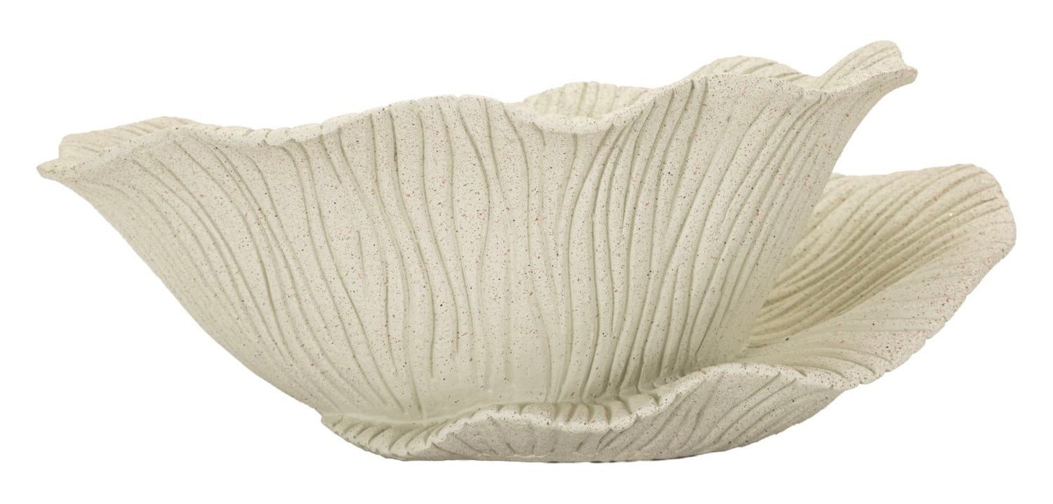 Decoratieve Bloemvormige Schaal Sand 29.5x34x13 cm