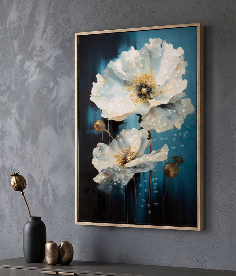 Gelakt Wandschilderij Met Frame Bluey 62x42x3.5 cm
