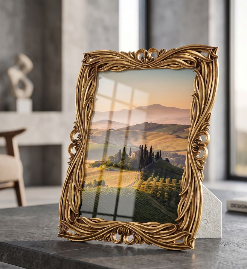 Barokke Fotolijst Goud 32.5x27.5x2 cm