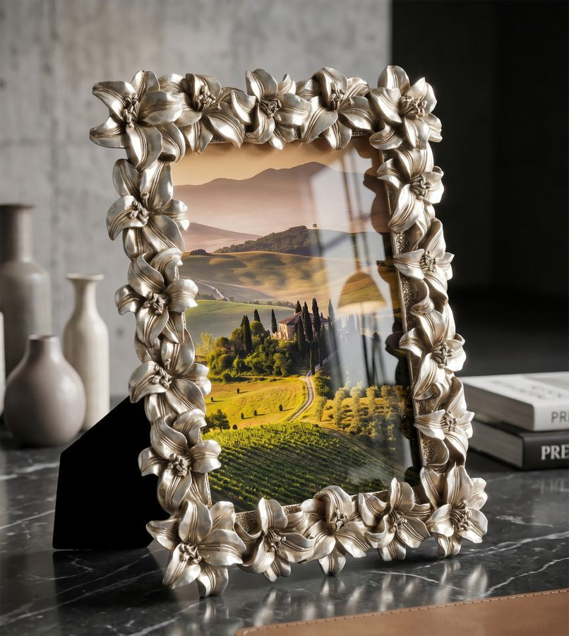 Glamour Fotolijst Met Bloemen